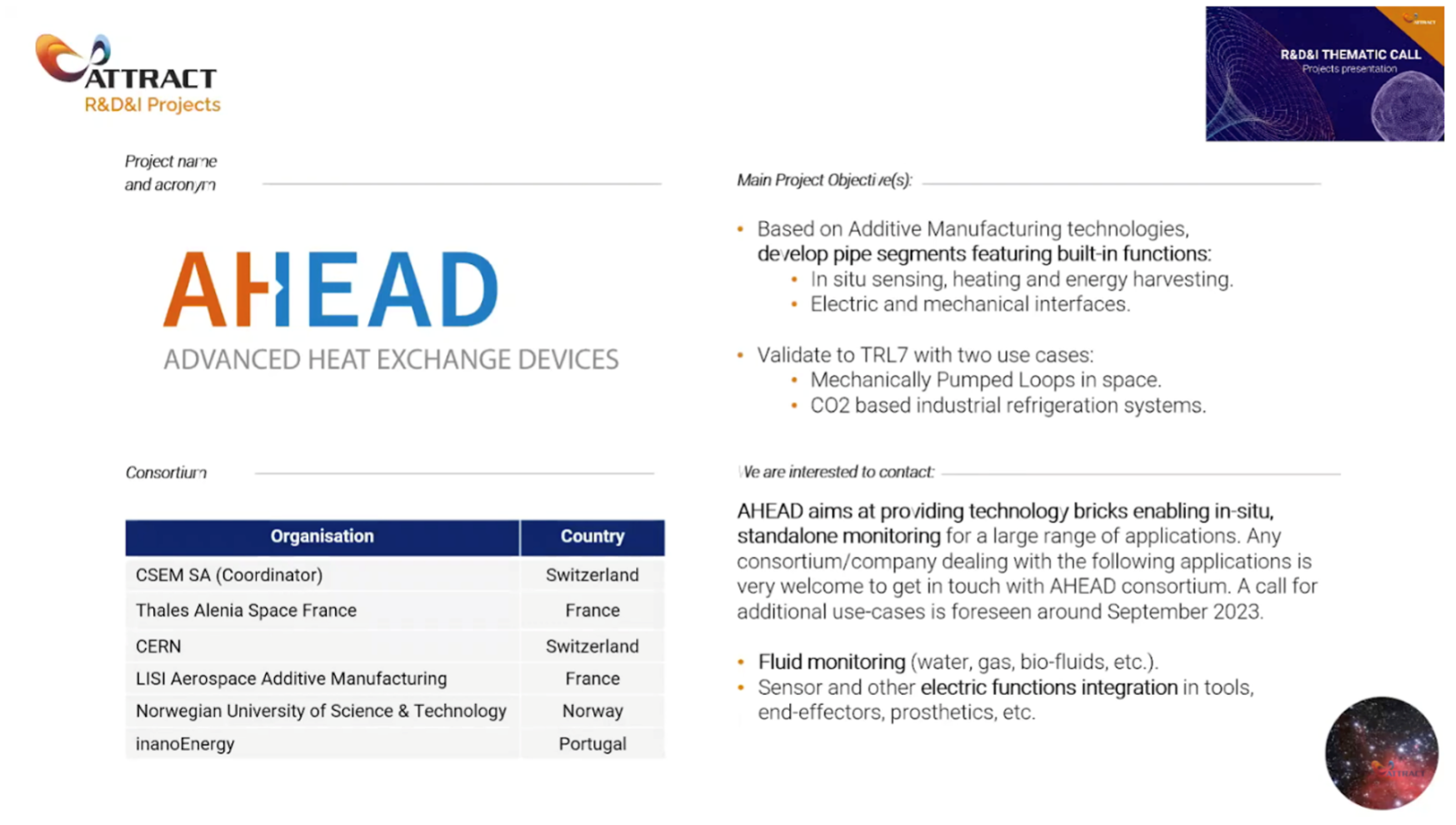 Advanced Heat Exchange Devices (AHEAD) is one of the R&D&I funded projects coordinated by the Swiss research and development centre (CSEM) in which CERN is part of the consortia. (Image: AHEAD)
